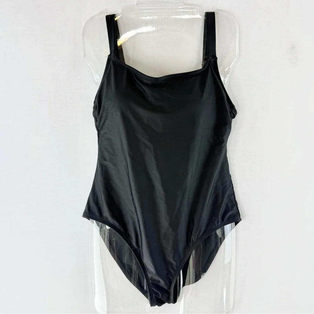 HURLEY Basic Black One-Piece Swimsuit